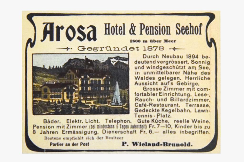 Hotel Seehof-Arosa Dış mekan fotoğraf
